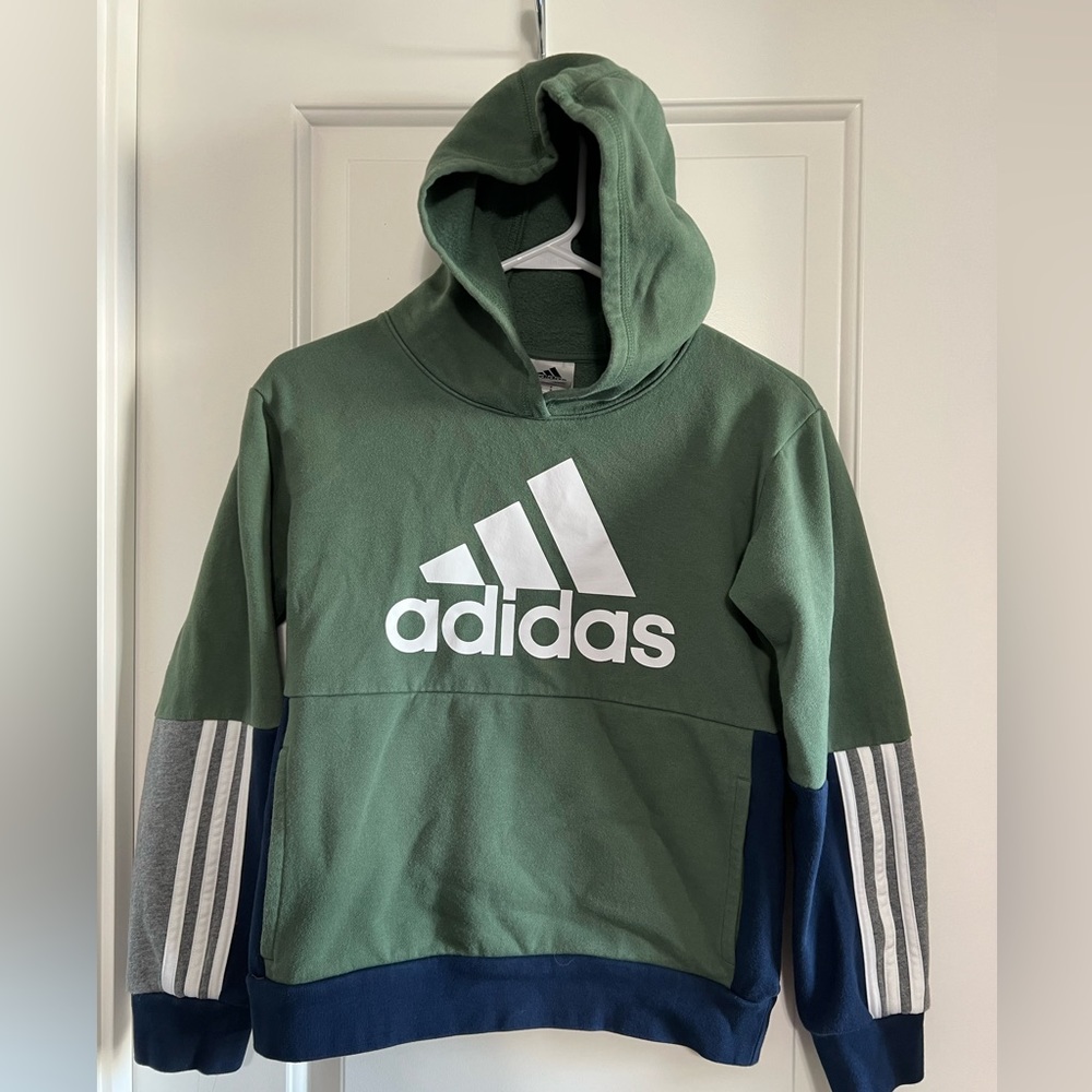 Adidas Hooded Sweatshirt- Boys Medium